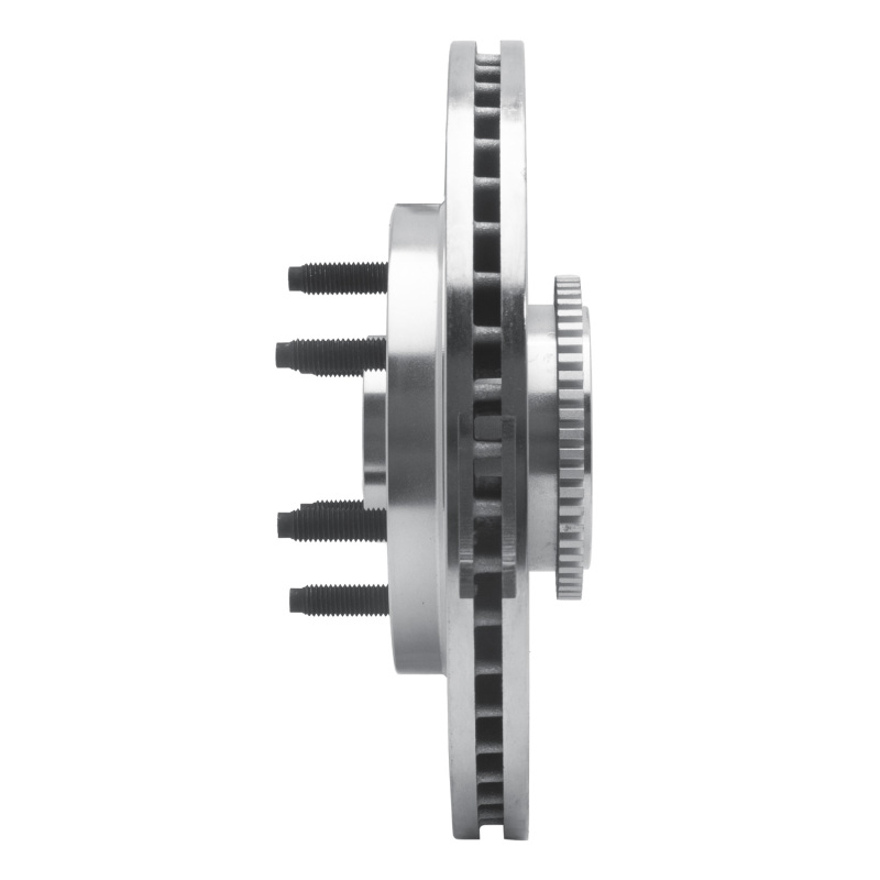 Ford F-150 Brake Rotor (1) - Front Right - R1 Concepts - Drilled & Slotted - Silver - `04-`08